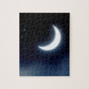 Puzzle Croissant de lune au-dessus de Sky2 étoilé