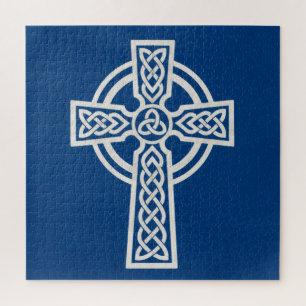 Puzzle Croix celtique bleue
