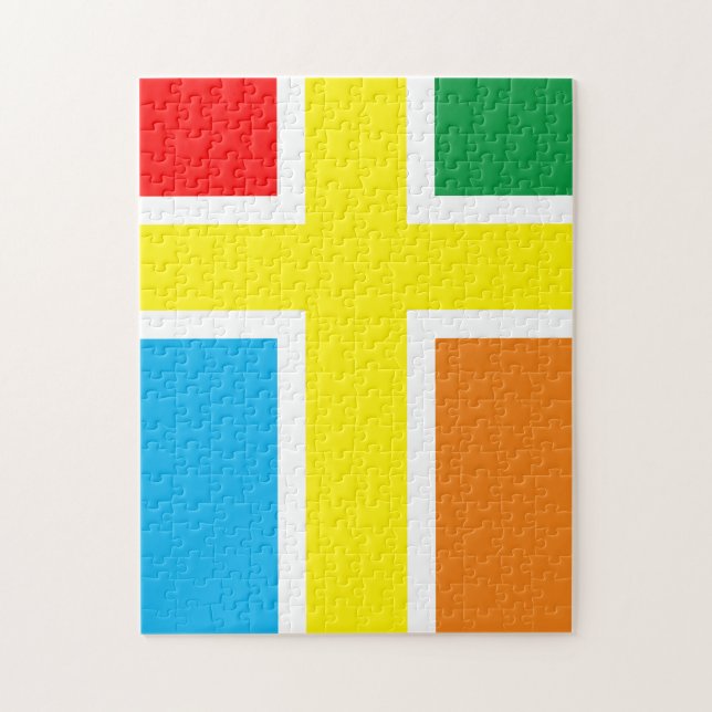 Puzzle Croix colorée Frustrant (Vertical)