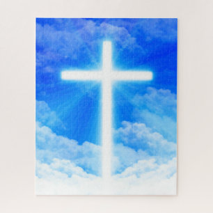 Puzzle Croix de lumière Jésus-Christ chrétien personna