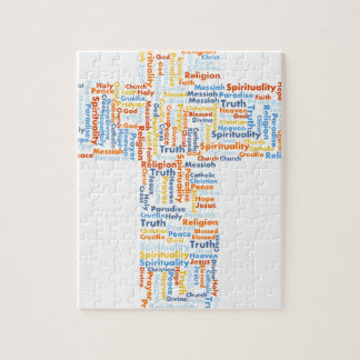 Puzzle Croix faite de mots