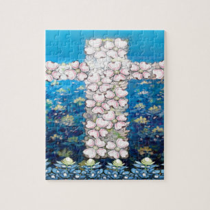 Puzzle Croix florale