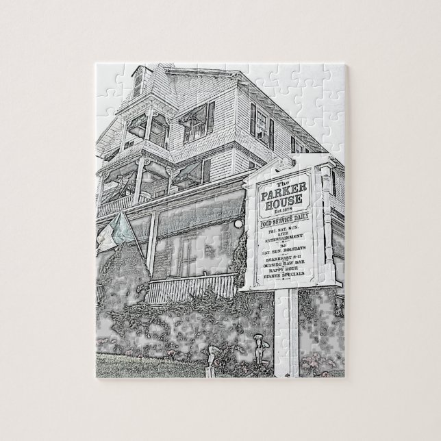 Puzzle Croquis de Chambre de Parker - rivage du Jersey (Vertical)