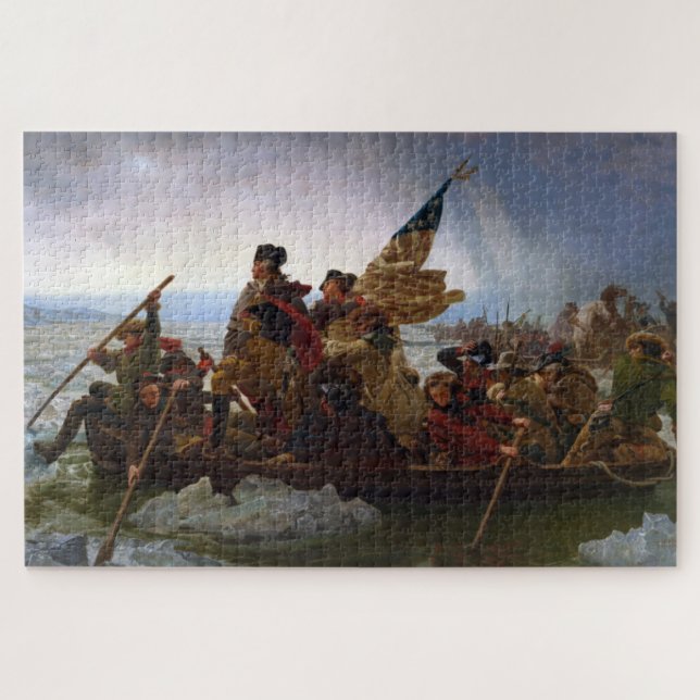 Puzzle Crossing Delaware 1776 : Général George Washington (Horizontal)