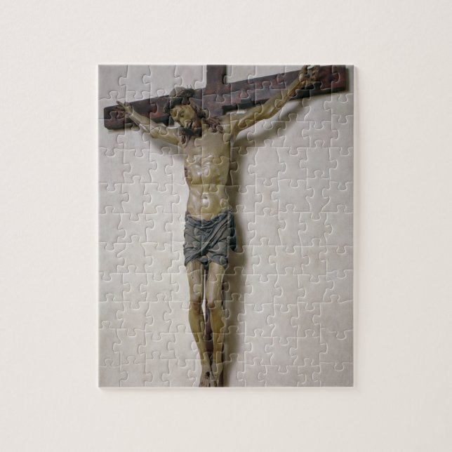 Puzzle Crucifix (bois polychrome) (Vertical)