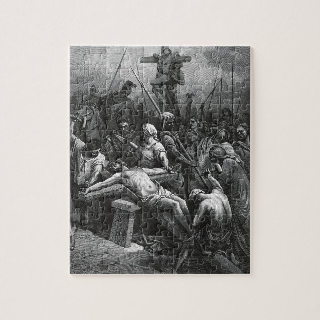 Puzzle Crucifixion 1866 de Jésus de gravure par Gustave (Vertical)