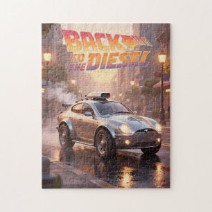 Puzzle Cruiser de ville du futur rétro au crépuscule Puzz