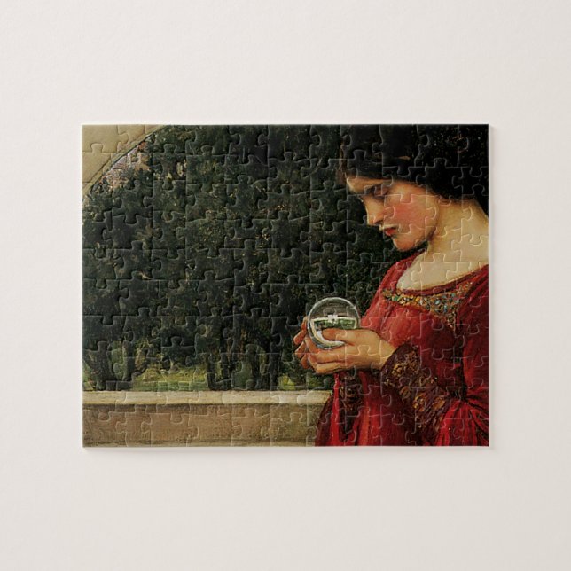 Puzzle Crystal Ball Woman Waterhouse Peinture (Horizontal)