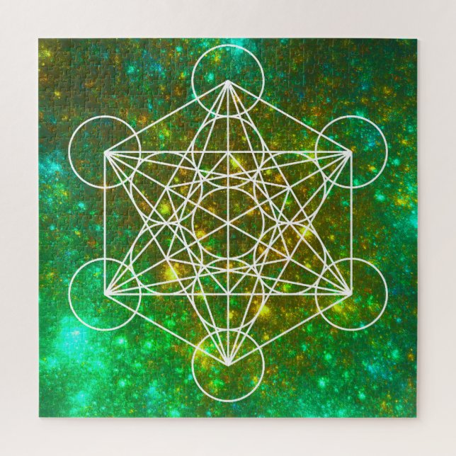 Puzzle Cube de Metatron, Géométrie Sacrée, Symbole Spirit (Vertical)
