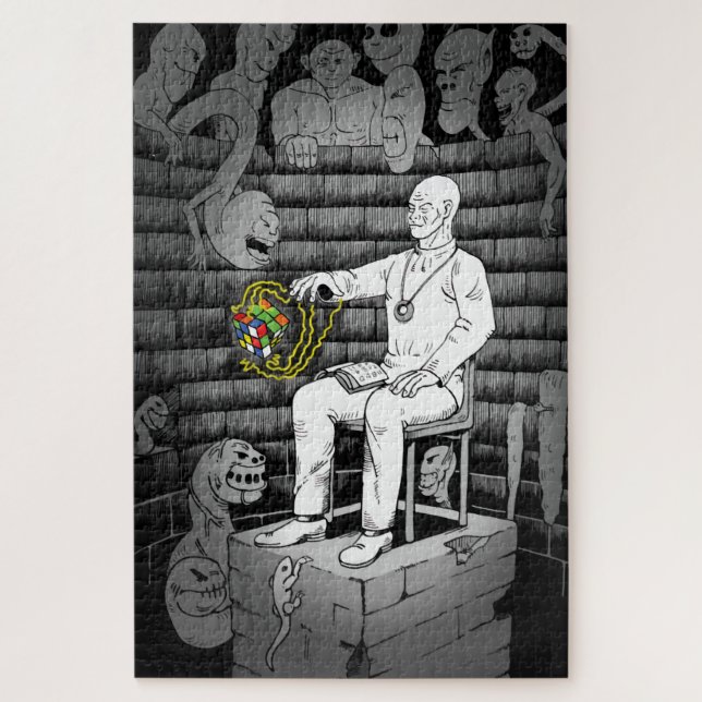 Puzzle Cube magique avec monstres (Vertical)