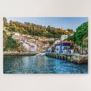 Puzzle Cudillero, village de pêcheurs des Asturies. Espa