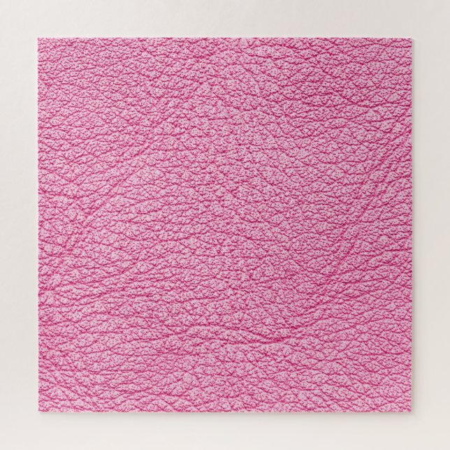 Puzzle Cuir rose gros plan, arrière - plan texturé. (Vertical)