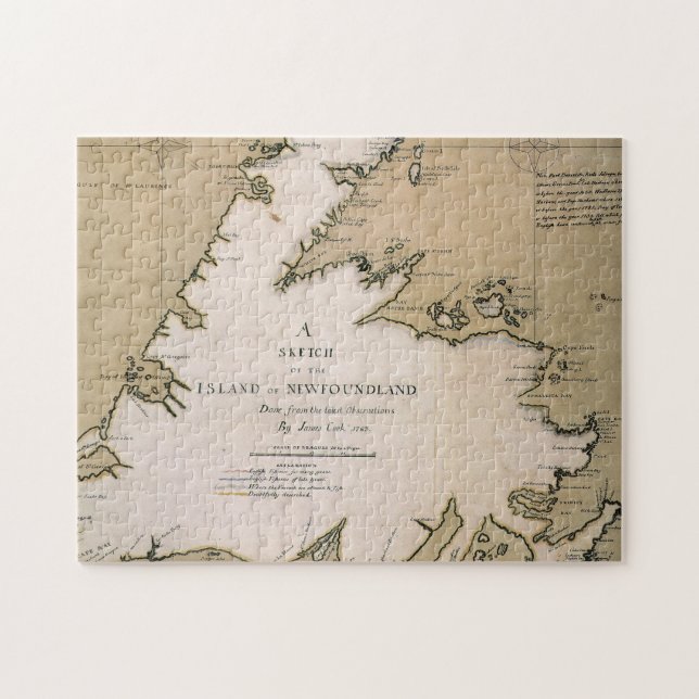 PUZZLE CUISINIER : TERRE-NEUVE, 1763 (Horizontal)