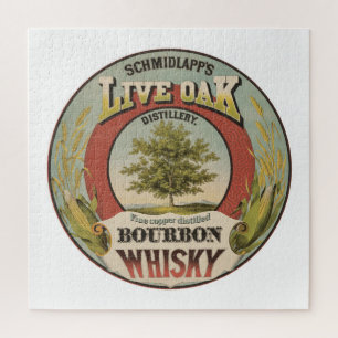 Puzzle Cuivre fin Distillé Bourbon Whisky.