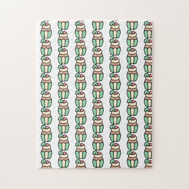 Puzzle cupcake (Vertical)
