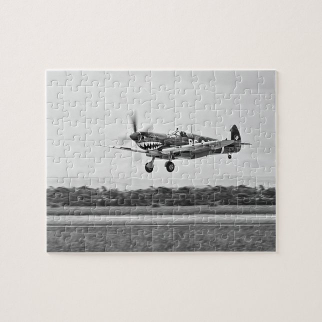 Puzzle Curtiss P-40 Warhawk Fighter Air Plane (Horizontal)