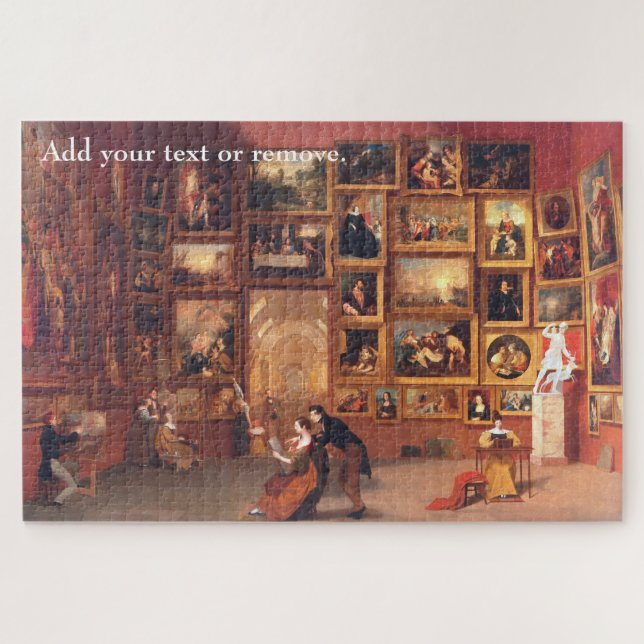 Puzzle Custom, "Galerie du Louvre" Samuel F.B. Morse, (Horizontal)