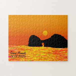 Puzzle Custom Japon Paysage Voyage esthétique Orange