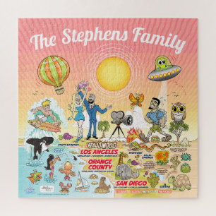 Puzzle Custom Sunny Sud Californie