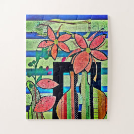 Puzzle "Cut Flower Collage"