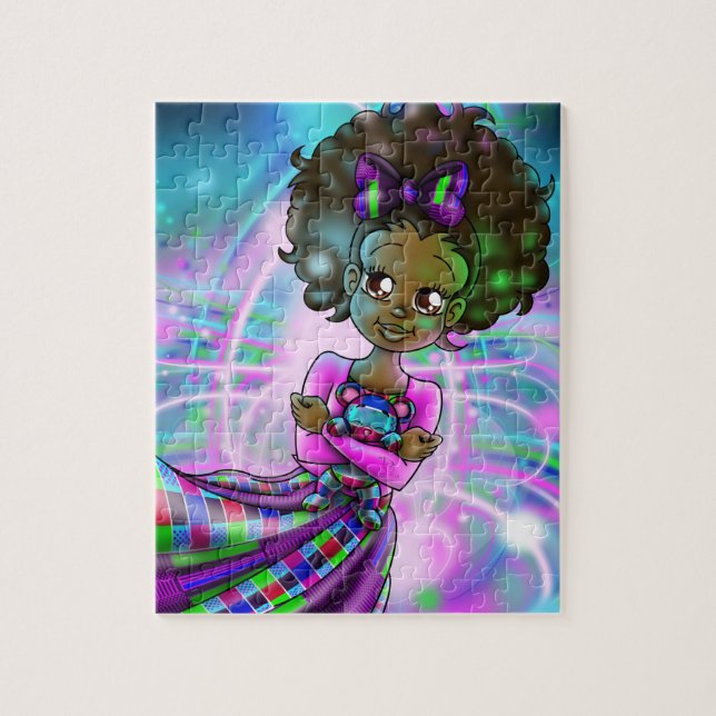 Puzzle Cute Africaine Américaine (Vertical)