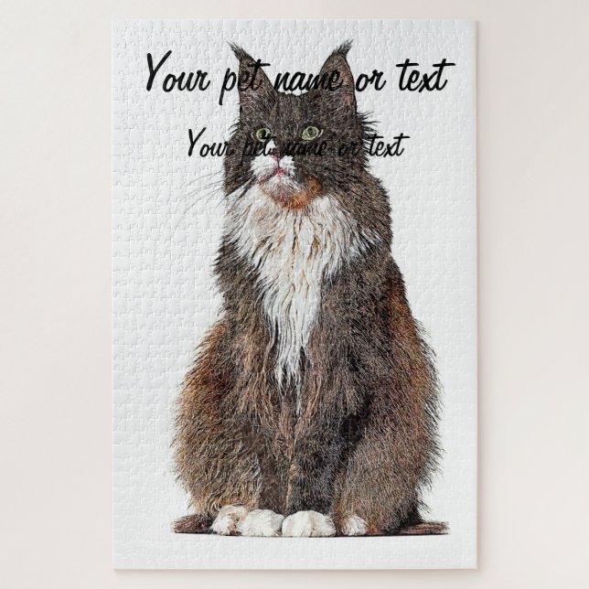 Puzzle Cute et Cool, Maine Coon Cat (Vertical)