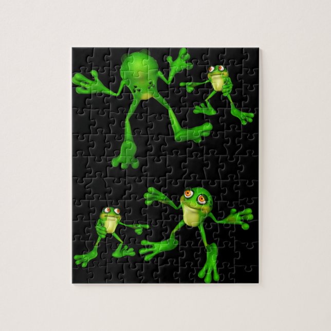 Puzzle Cute Froggy verte (Vertical)