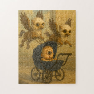Puzzle Cute Griffins & Baby Cyclops Mythologie Imaginaire