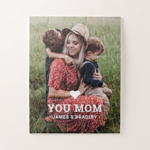 Puzzle Cute Heart Love You Maman Fête des Mères Photo