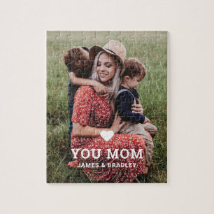 Puzzle Cute Heart Love You Maman Fête des Mères Photo