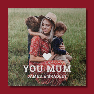 Puzzle Cute Heart Love You Maman's Day Photo