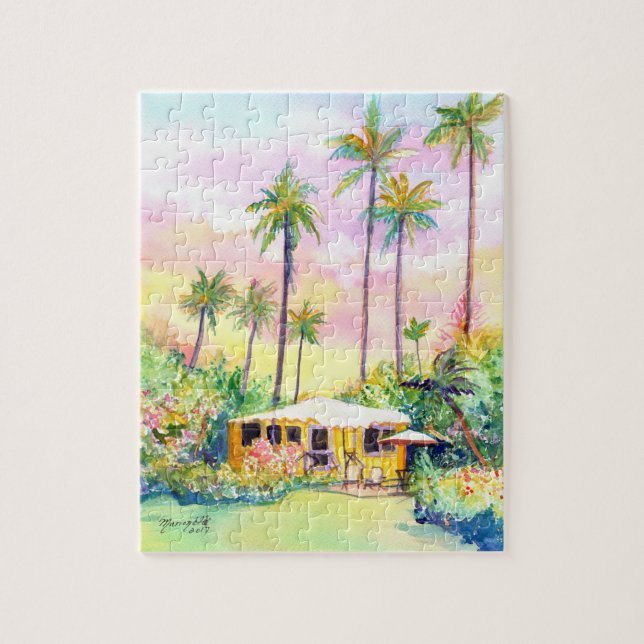 Puzzle Cute jaune Kauai Cottage (Vertical)