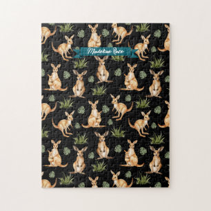 Puzzle Cute Kangaroo Imprimer Amoureux des animaux Wallab
