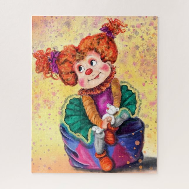 Puzzle Cute Little Clown Girl - Happy Circus - Dessin (Vertical)