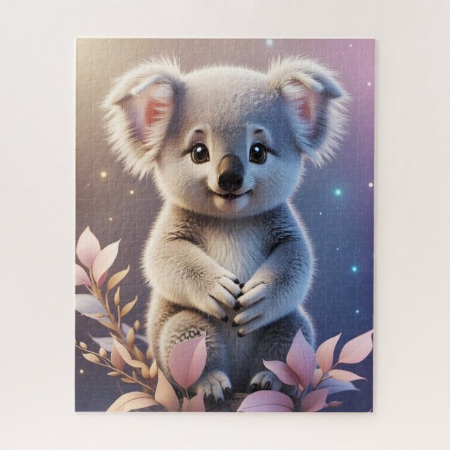 Puzzle Cute Little Koala Imaginaire Dreamy Gradient (Vertical)