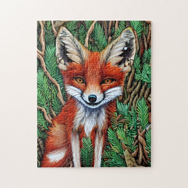 Puzzle Cute Little Wilderness Fox (Vertical)