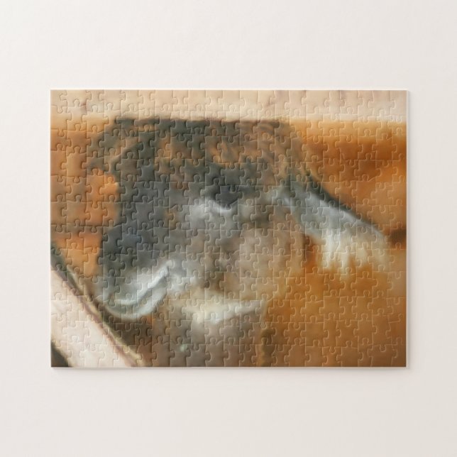 Puzzle Cute Llama Visage Art Animal de ferme (Horizontal)