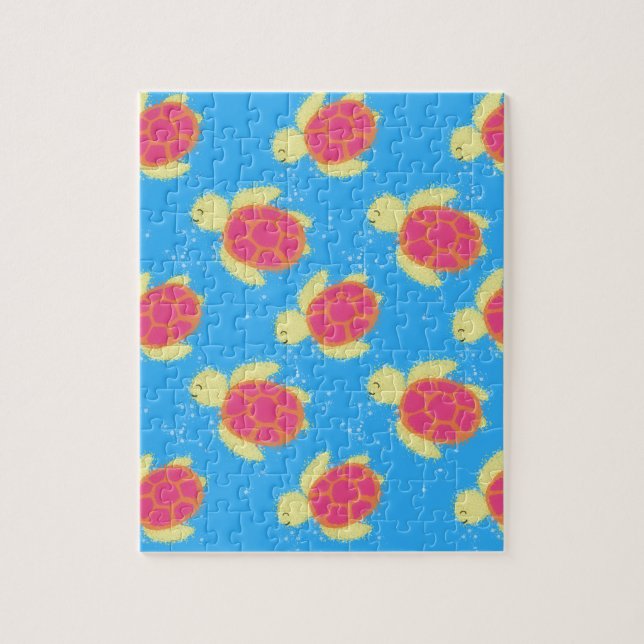 Puzzle Cute Motif de tortue de mer (Vertical)