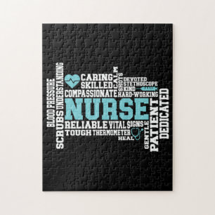 Puzzle Cute Nurse RN LVN École de soins infirmiers Médica