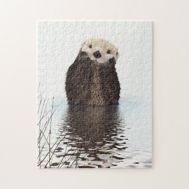 Puzzle Cute Otter animal adorable (Vertical)