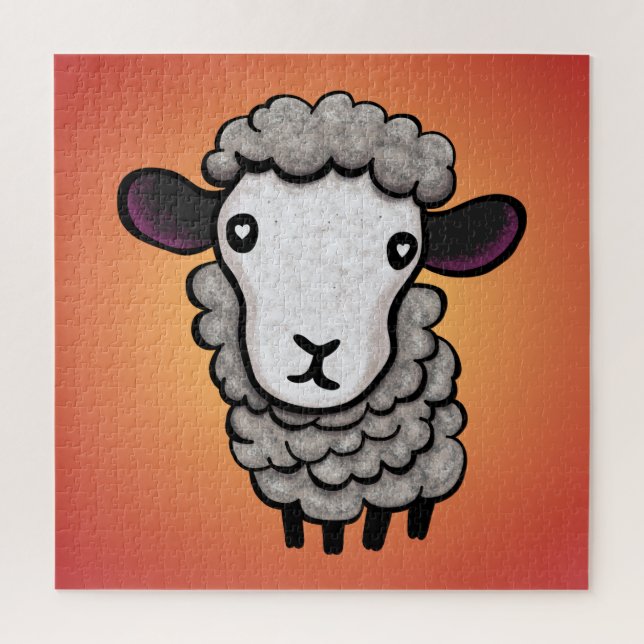 Puzzle Cute Sheep (Vertical)