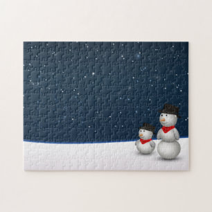 Puzzle Cute Snowmen Constellation
