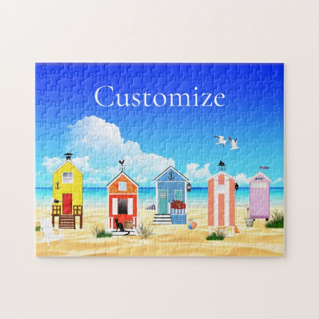 Puzzle Cute Tiny Beach Shacks Thunder_Cove (Horizontal)