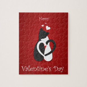 Puzzle Cute Valentine's Day Chats Amour