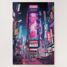 Cyberpunk Tokyo rue Neon