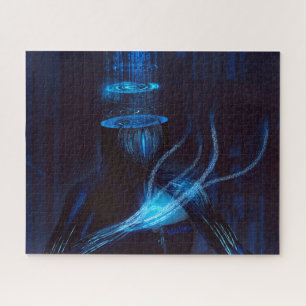 Puzzle Cyberpunk : transmission de données sur le cerveau