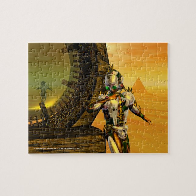 Puzzle CYBORG TITAN, DÉSERT HYPERION Science-fiction Scif (Horizontal)