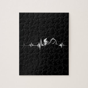 Puzzle Cyclisme Heartbeat Course Vélo de montagne Vélo