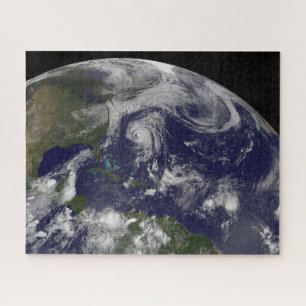 Puzzle Cyclones Tropicaux Katia, Lee, Maria Et Nate.