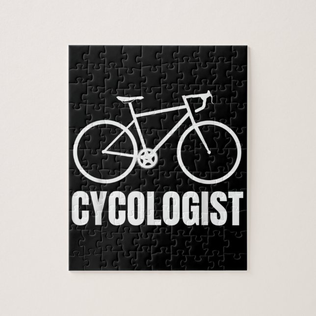 Puzzle Cycologiste Funny Vélo cadeau (Vertical)